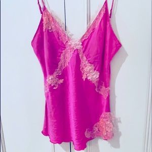 Hale Bob Pink Vintage Camisole 100% Silk.